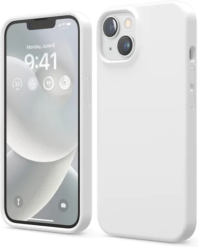 Miniatura 23 de elago Funda compatible con iPhone 14, de silicona líquida, funda protectora de cuerpo completo, a prueba de golpes, diseño delgado, forro