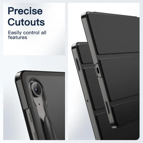 Miniatura 6 de JETech Funda para Samsung Galaxy Tab S10 Lite / S10 FE / S9 FE de 10.9 pulgadas, funda protectora delgada y translúcida con soporte trasero de tres