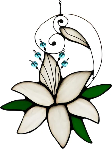 Miniatura 12 de Regalo de flores de lirio para mujeres, regalos de amor para el día de la madre, aniversario, regalo de cumpleaños floral para ella, vidrieras