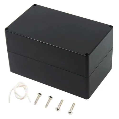 Miniatura 29 de Caja de conexiones, Caja de proyectos Zulkit IP65 impermeable para exterior cajas de plástico ABS Cajas eléctricas electrónicas negras 10.4 x 7.2 x