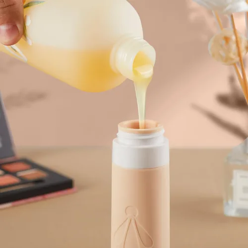 Miniatura 3 de INSFIT Botellas de viaje para artículos de tocador, artículos de aseo de tamaño de viaje de 3 onzas aprobadas por la TSA, sin BPA, tubos de silicona