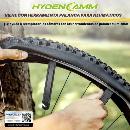 Miniatura 4 de Juego de 2 cámaras para bicicleta de 12"/14"/16"/18"/ 20"/ 22"/24"/ 26"/27.5"/28"/29" x1.75/1.95/2.10/2.125 con 2 palancas para neumáticos