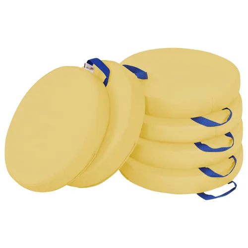 Miniatura 13 de ECR4Kids SoftZone - Cojines de suelo, redondos, asientos flexibles, surtidos, 6 piezas