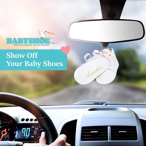 Miniatura 3 de BabyShoe - Zapatos de bautizo personalizados para niña Bautismo revelación de género suave recién nacido con cordones rosa recién nacido con nombre