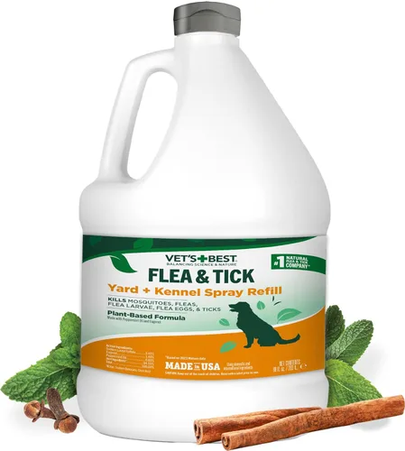Miniatura 10 de Vet's Best Spray natural para pulgas y garrapatas para el hogar, tratamiento de pulgas y garrapatas de perro para el hogar, prevención de pulgas