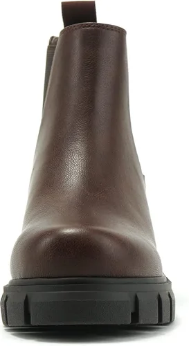 Miniatura 3 de Soda Pioneer - Botines Chelsea de tacón bajo para mujer, con doble elástico