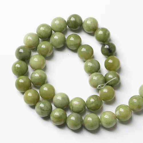 Miniatura 5 de 180 piezas de cuentas de jade verde natural chino de 4 mm, cuentas redondas de piedras preciosas sueltas para hacer joyas, pulseras, collares, 81