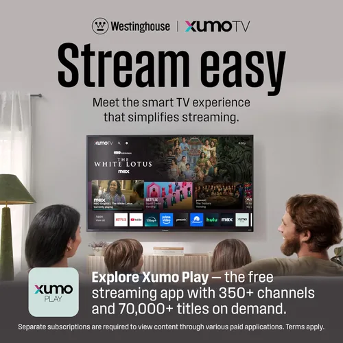 Miniatura 2 de Westinghouse Smart TV de 24 pulgadas, TV Xumo HD con control remoto por voz, televisor de pantalla plana con Dolby Atmos, Bluetooth, Apple AirPlay