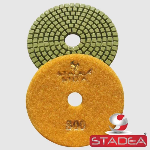 Miniatura 17 de Grit 50 4" Diamond Pulir Pads Premium Grado Mojado Flexible 3 MM Alto