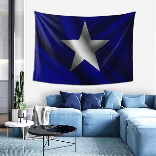 Miniatura 9 de LIFANGMI Silk Style Bonnie Blue Flag Tapestry Wall Hanging 60x40 Inch Bedroom Living Room Dormitory Home Decoration Wall Tapestry