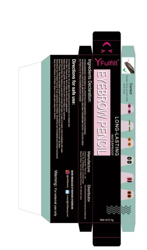 Miniatura 7 de Yfulfill Lápiz de Cejas Negro - Lápices de Cejas Impermeables para Mujeres Waterproof Eye Brow Pencil Black Color for Naturally Black Hair.