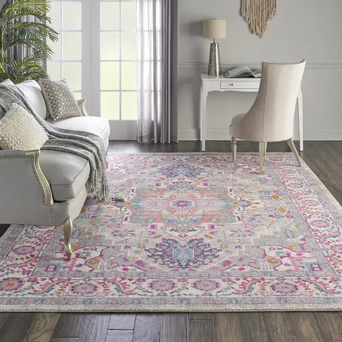 Miniatura 14 de Nourison Passion Bohemian - Alfombra color verde azulado multicolor, de 3 pies con 9 pulgadas x 5 pies con 9 pulgadas, fácil limpieza, no pierde