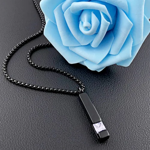Miniatura 11 de YOUFENG collar con urna para cenizas, cubos de piedras natales, urna para cenizas humanas, collar de urna de cremación, relicario, recuerdo
