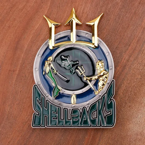 Miniatura 6 de Moneda de desafío Shellback – Moneda de Shellbacks Militar Unreal – Diseñada por veteranos militares