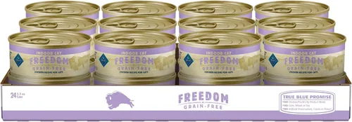 Miniatura 15 de Blue Buffalo Freedom Grain Free - Alimento húmedo natural en paté para adultos, pollo de interior, latas de 12.5 onzas (paquete de 12)