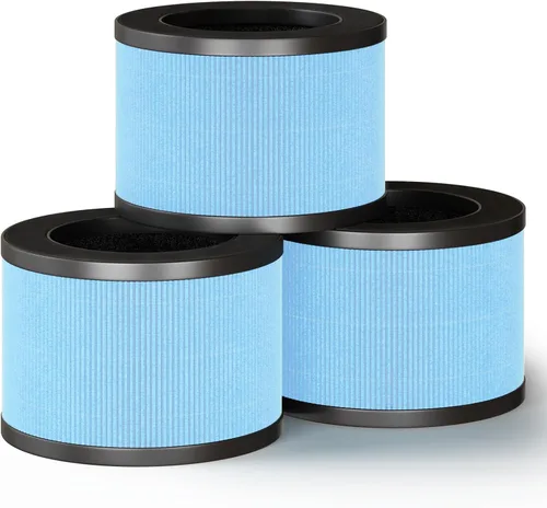Fil-fresh 3-Pack MK01 & MK06 Air Purifier Filter Replacement for AROEVE MK01 & MK06, ToLife TZ-K1, Kloudi DH-JH01 Air Purifier, 4-IN-1 H13 True HEPA
