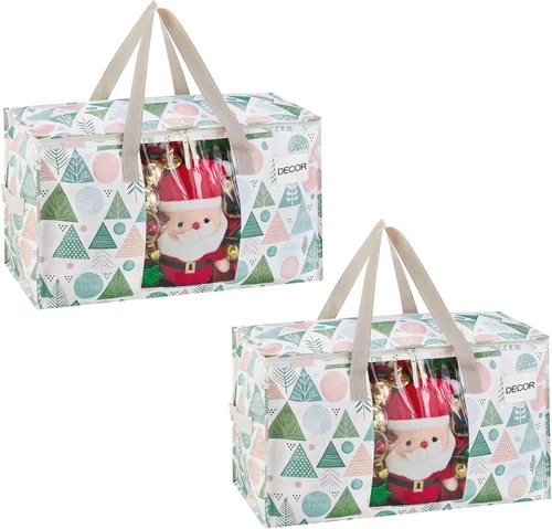 Miniatura 41 de VENO Paquete de 4 bolsas de mudanza resistentes, bolsas de almacenamiento de ropa y edredón con ventana transparente, suministros de embalaje