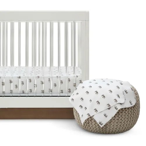Miniatura 13 de Delta Children babyGap TrueSleep - Sábanas ajustables para cuna y niños pequeños (paquete de 2 unidades), diseño de amigos de safari (paquete de 2)