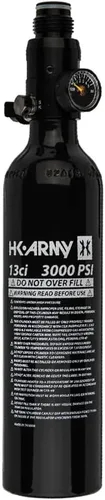 Miniatura 6 de HK Army Tanque de aire comprimido de aluminio HPA para paintball con sistemas de aire - Regulador estándar Negro
