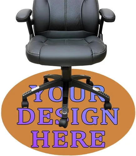 Miniatura 119 de Tapete redondo personalizado para silla de escritorio de oficina, diseño de tu propio logotipo de foto, texto, alfombrillas circulares