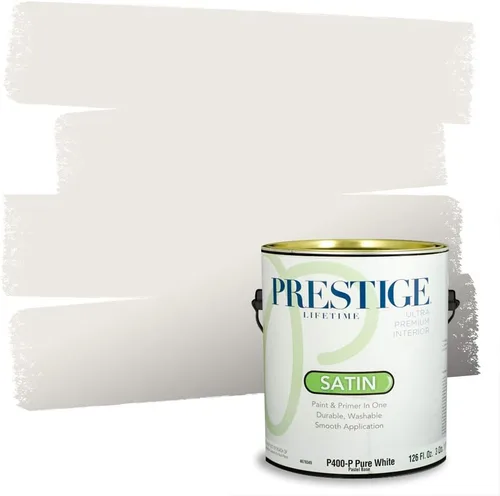 Miniatura 149 de PRESTIGE Paints - Pintura interior e imprimación en uno, 1 galón, cáscara de huevo, pimienta envejecida
