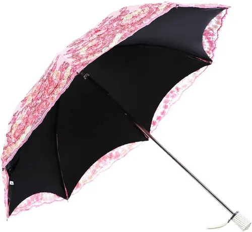 Miniatura 16 de Honeystore - Parasoles de encaje de flores para fiesta de boda, paraguas nupcial de encaje