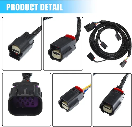 Miniatura 3 de X AUTOHAUX Conjunto de Cables de Sensor de Aparcamiento Trasero Compatible con Chevy Suburban Tahoe para GMC Yukon para Cadillac Escalade 22899761