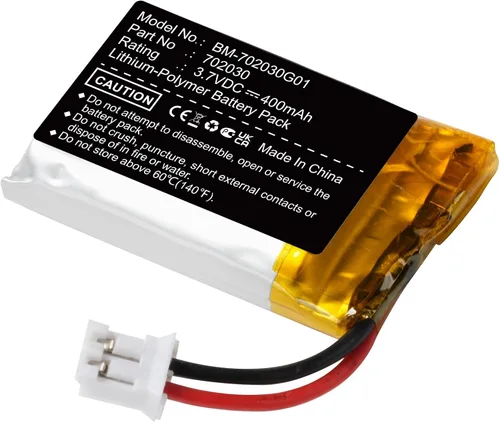 Miniatura 3 de 702030 batería 400mAh LI-PO batería recargable con conector PH2.0.000 in/2Pin