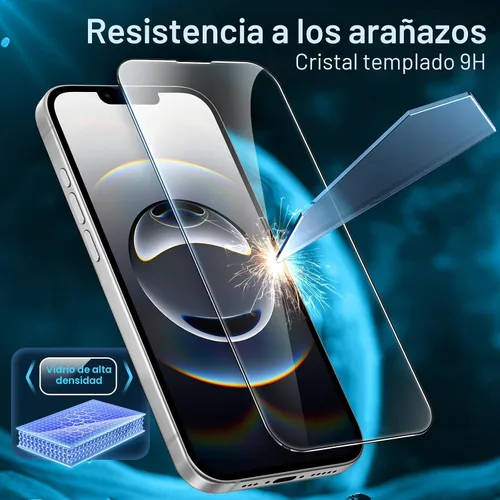 Miniatura 4 de JETech Protector de pantalla de cobertura completa para iPhone 16e de 6.1 pulgadas 2025, película de vidrio templado 9H, compatible con fundas