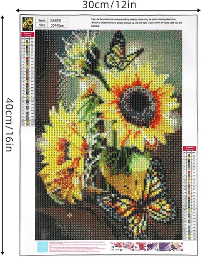 Miniatura 3 de DKHDBD Kits de pintura de diamantes para adultos, 12 x 16 pulgadas, pintura por números para adultos principiantes, pintura de puntos de diamante