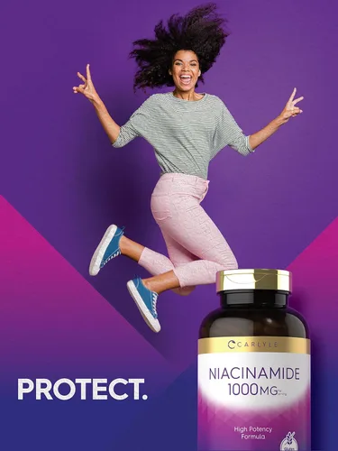 Miniatura 6 de Carlyle Niacinamida 1000 mg 400 Cápsulas Fórmula de alta potencia Suplemento sin OMG, sin gluten