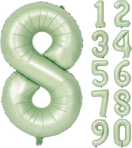 Miniatura 103 de Globos de helio de 40 pulgadas con dígitos dorados para fiesta de cumpleaños., Número 0, 40 pulgadas, número 0 oro 7