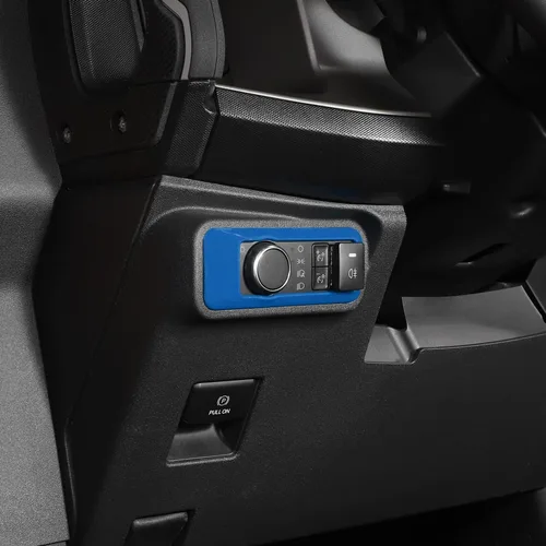 Miniatura 7 de RAZPOY Cubierta de botón del interruptor de faros para accesorios Ford Bronco 2021-2025 Azul