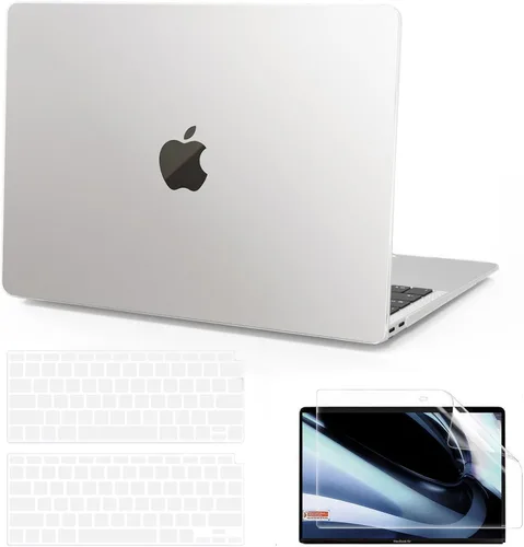 Miniatura 18 de B BELK Funda compatible con MacBook Air de 13 pulgadas 2022 2021 2020 2019 2018 A2337 M1 A2179 A1932 Touch ID, carcasa rígida de plástico mate