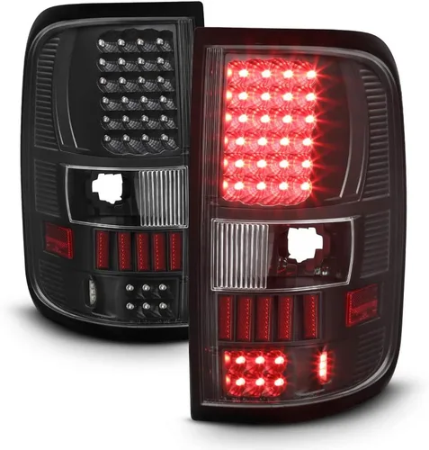 AKKON - Para Ford F150 F-150 04-08 Pickup Truck Styleside Modelo Negro Ahumado LED Luces traseras Pares de lámparas de freno