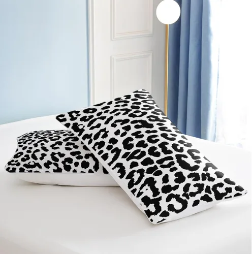 Miniatura 6 de Juego de funda de edredón con estampado de leopardo, tamaño King, suave, de lujo, suave, con guepardo, para niñas, estilo moderno, bohemio