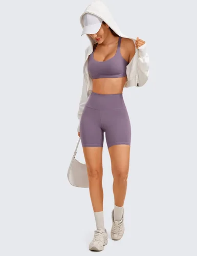 Miniatura 3 de CRZ YOGA Brasier para deportes de bajo impacto para mujer con tirantes sin varillas acolchado Yoga Bra Tops