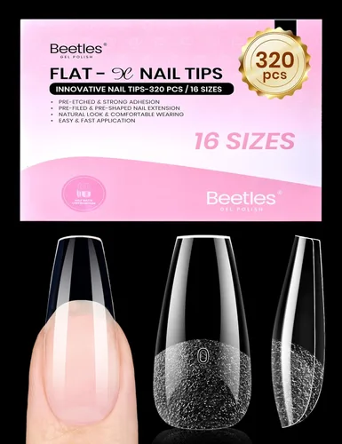 Miniatura 14 de Beetles 9 en 1 Pegamento de Gel para Uñas de Acrílico, 2 Piezas de 10ml Super Fuerte Pegamento de Uñas para Puntas de Uñas Postizas Transparentes