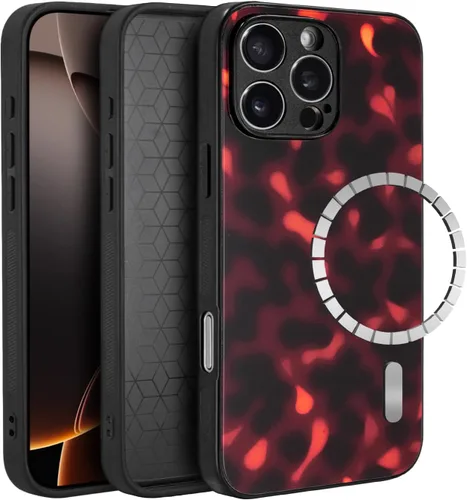 Miniatura 16 de Funda para iPhone 17 Pro, [Compatible con Magsafe] [Protección Completa de la Cámara], Cubierta Protectora Antichoque de Tortuga para Mujeres, Funda