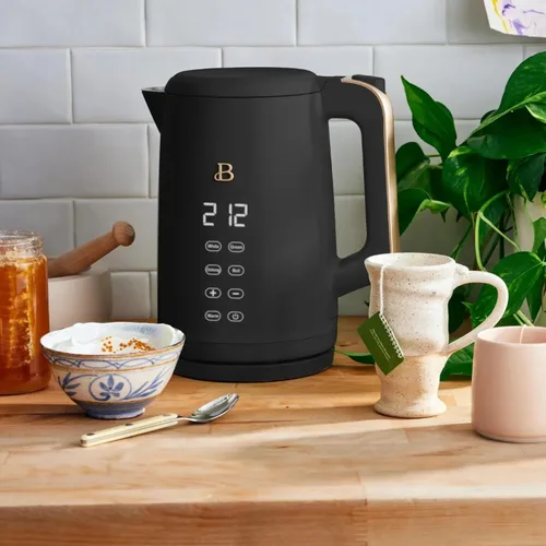 Miniatura 3 de Hervidor eléctrico 1.7L 1500W con pantalla activada por tacto, control de temperatura programable, 4 ajustes de té preestablecidos, apagado
