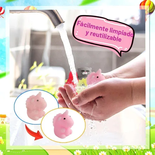 Miniatura 6 de 80 piezas de recuerdos para niños de 4 a 8 años, juguetes Squishies Kawaii Mochi Squishy a granel, juguetes sensoriales de ansiedad para regalos