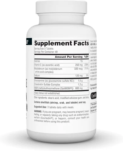Miniatura 3 de Source Naturals Complejo De Glucosamina Condroitina Con MSM - 120 Tabletas