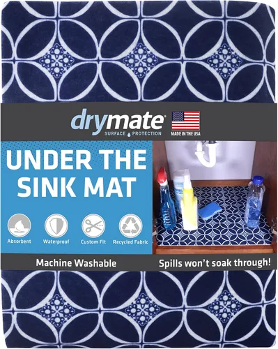 Miniatura 22 de Tapete Premium Drymate para Debajo del Fregadero, Tapetes Impermeables de Protección para Gabinetes de Cocina y Baño, Forros Absorbentes