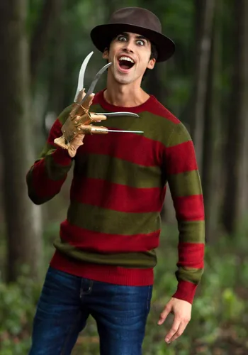 Miniatura 8 de Fun Costumes Striped Nightmare on Elm Street Freddy Adult Sweater