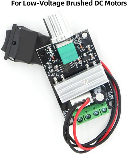 Miniatura 5 de RioRand Pequeño controlador de velocidad de motor PWM DC - para motores de engranajes de bajo voltaje de 6 V, 12 V, 24 V, 28 V, 3 A, 80 W
