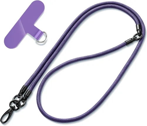 Miniatura 8 de Cordón para teléfono, correas antirrobo 3 en 1, cordón cruzado, soporte para el cuello y correa para la muñeca, correa universal desmontable