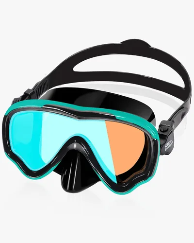 Miniatura 10 de EverSport Gafas de natación para adultos con cubierta para la nariz, máscara de buceo transparente antivaho amplia visión sin borrosidad