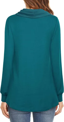 Miniatura 2 de Timeson Túnicas de manga larga con cuello redondo para mujer, sudaderas de invierno para mujer