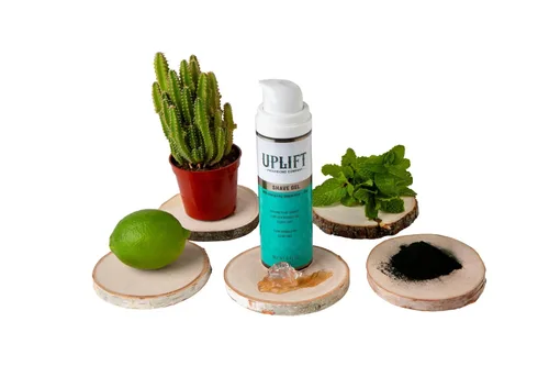 Miniatura 6 de Uplift Provisions - Gel de afeitar transparente para hombres y mujeres, infundido con extractos de plantas para un afeitado ultra suave, dejando