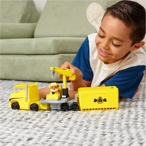 Miniatura 2 de PAW Patrol, Camiones transformables de Rubble de Big Truck Pup con figura de acción coleccionable, juguetes para niños mayores de 3 años Escombros